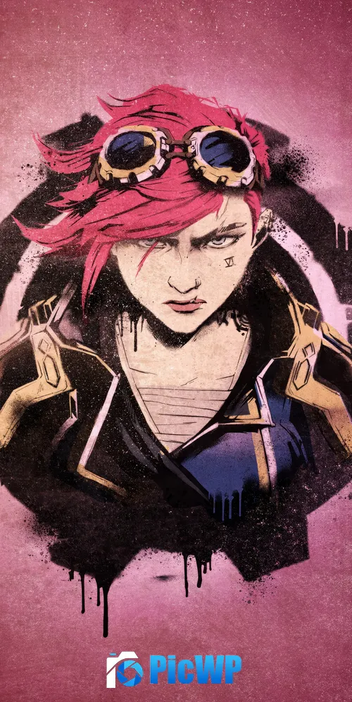 Vi (LoL) Graffiti 3K Mobile Wallpaper