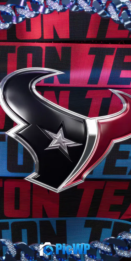 Houston Texans 3D logo 3K Mobile Wallpaper