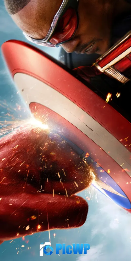 Red Hulk vs Captain America 3K Mobile Wallpaper
