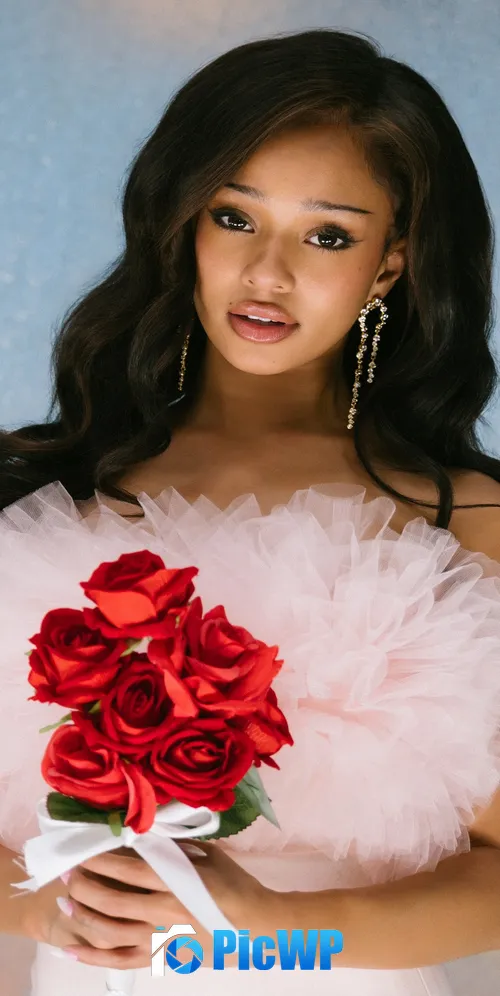 Manon Red Roses 3K Mobile Wallpaper