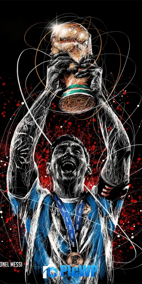 Lionel Messi World Cup 2022 3K Mobile Wallpaper