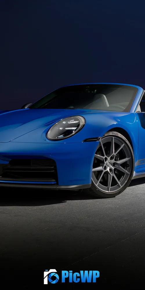 Porsche 911 Carrera T Cabriolet 2024 3K Mobile Wallpaper