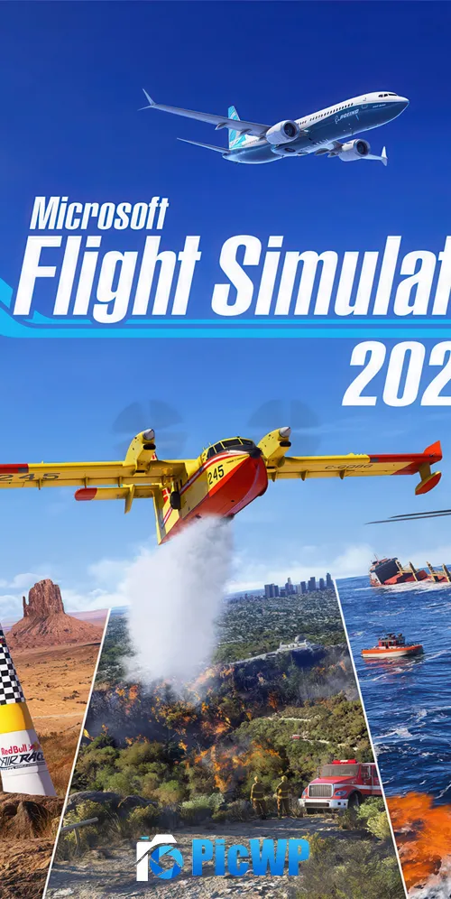 Microsoft Flight Simulator 2024 3K Mobile Wallpaper