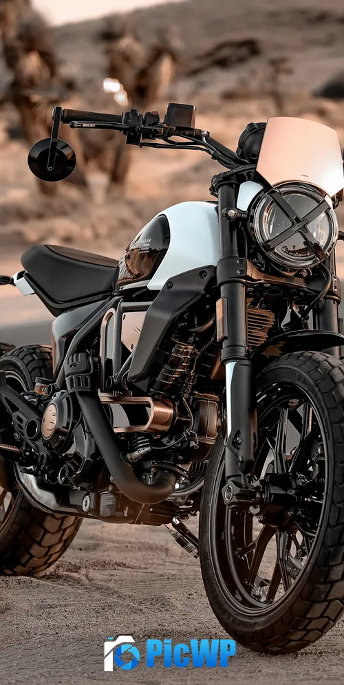 Ducati Scrambler Anniversary Edition 3K Mobile Wallpaper