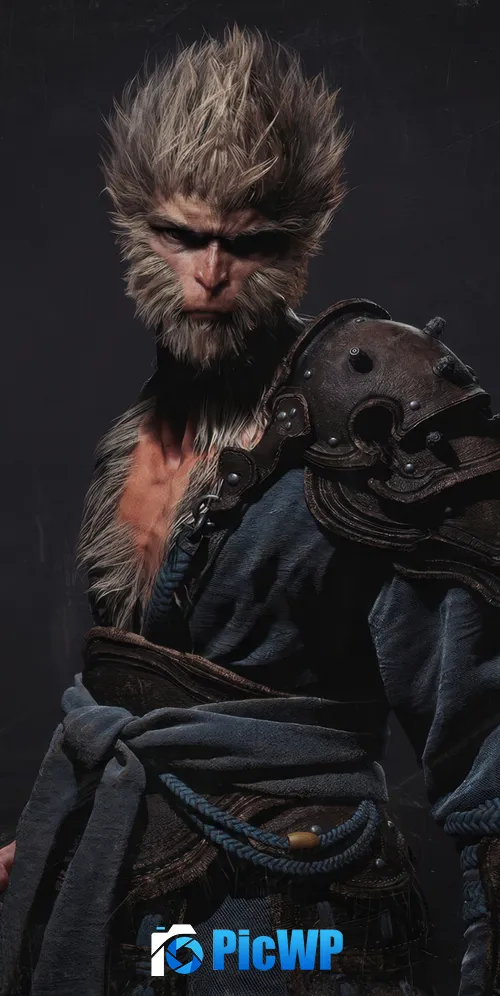 Black Myth: Wukong Dark background 3K Mobile Wallpaper