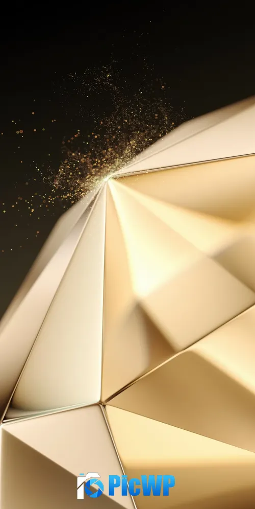 Golden Diamond 3K Mobile Wallpaper