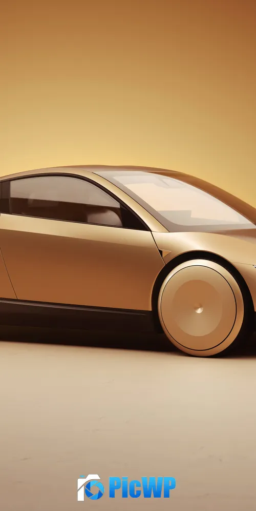 Tesla Robotaxi Prototype car 3K Mobile Wallpaper