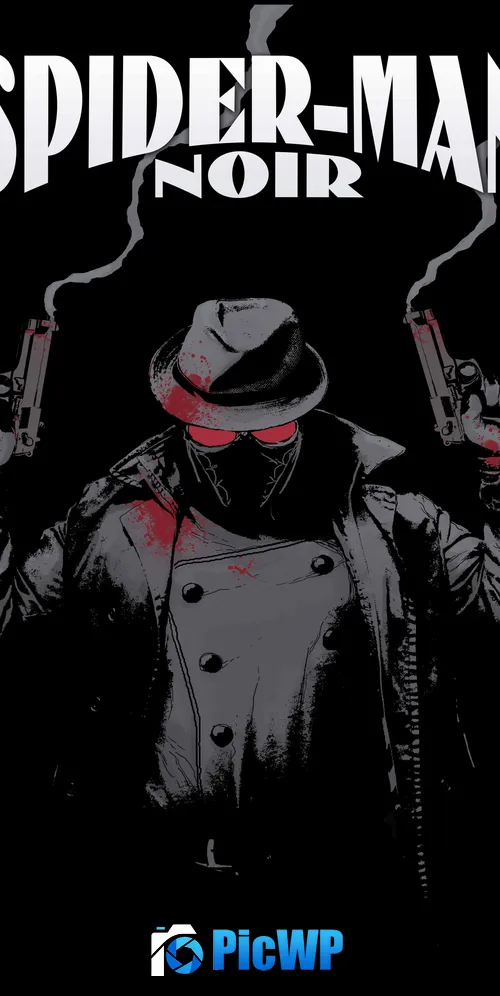 Spider-Man Noir 12K 3K Mobile Wallpaper