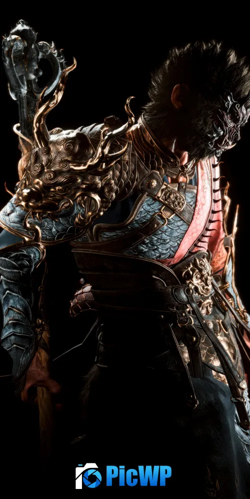Black Myth: Wukong Armor 3K Mobile Wallpaper