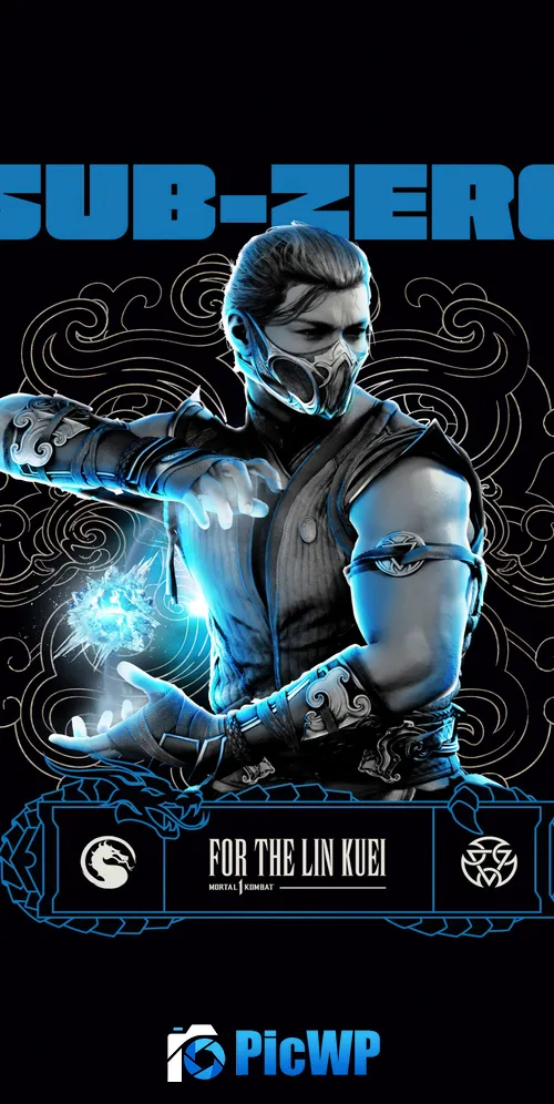 Sub-Zero (Mortal Kombat) AMOLED 3K Mobile Wallpaper