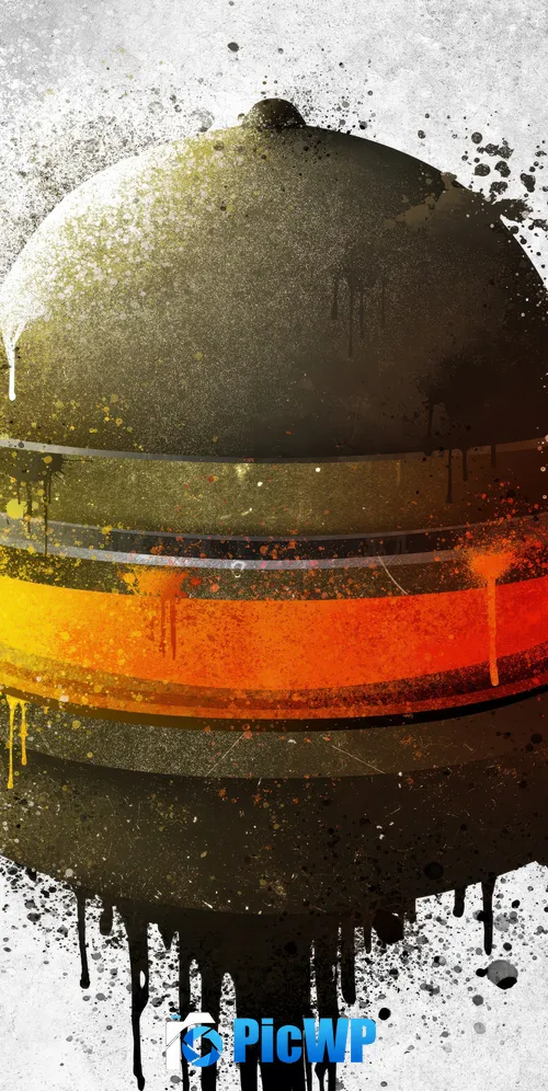 PUBG Level 3 helmet Drippy artwork 3K Mobile Wallpaper