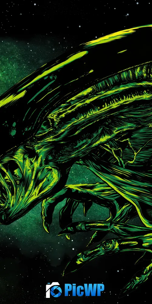 Alien Xenomorph 3K Mobile Wallpaper