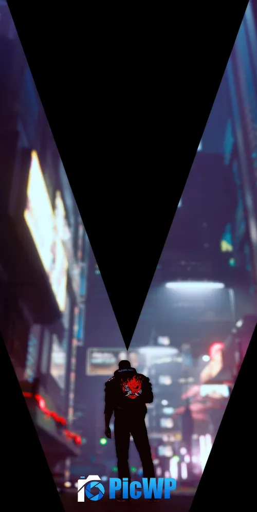 V (Cyberpunk) Poster 3K Mobile Wallpaper