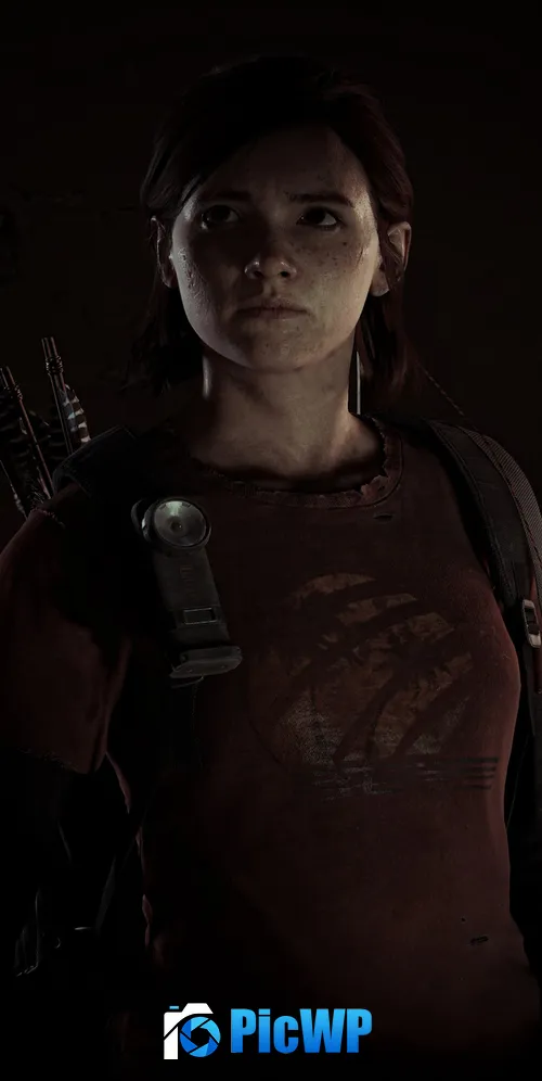 Ellie Williams Dark background 3K Mobile Wallpaper