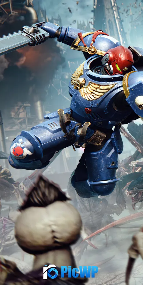 Warhammer 40K Space Marine 2 Action 3K Mobile Wallpaper