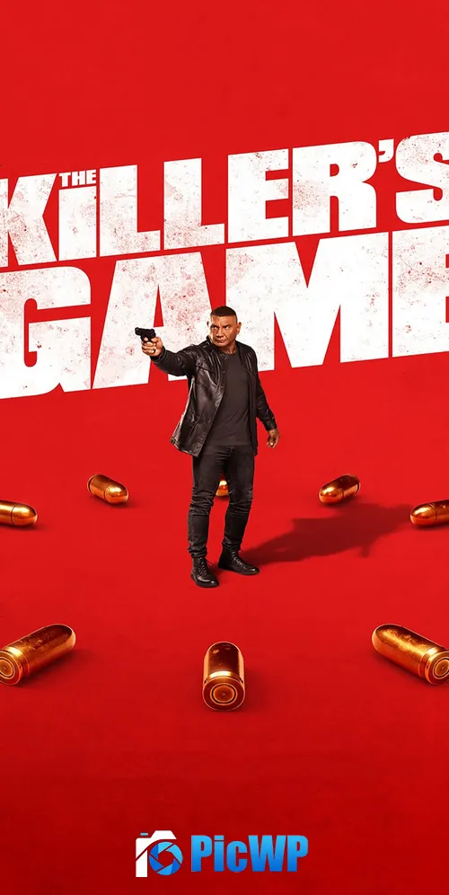 The Killer's Game Red background 3K Mobile Wallpaper