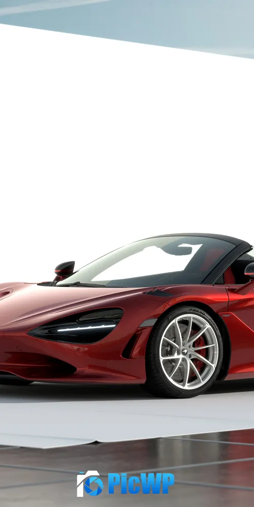 McLaren 750S Volcano Red 3K Mobile Wallpaper