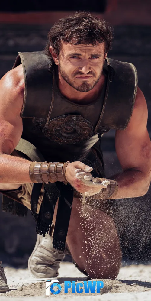 Paul Mescal Gladiator II 3K Mobile Wallpaper