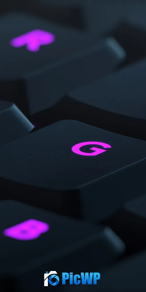 Illuminated Keyboard 3K Mobile Wallpaper
