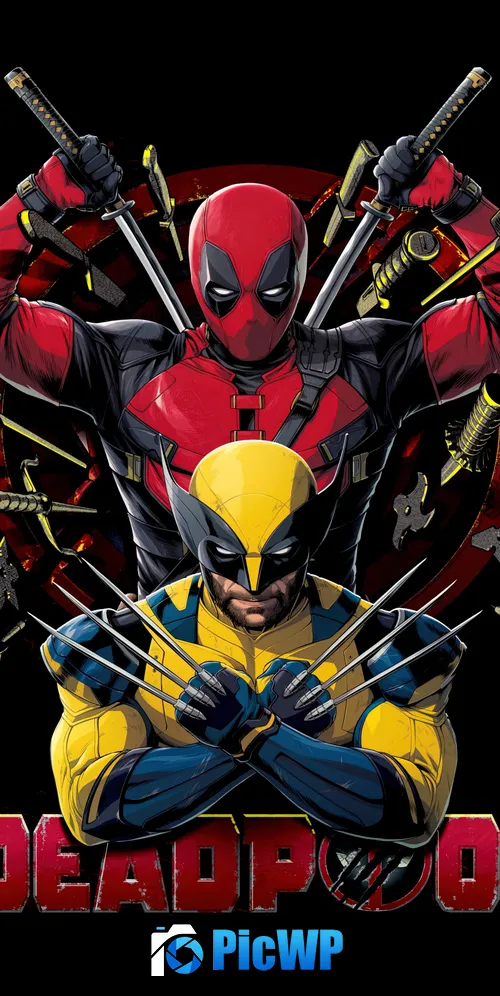 Deadpool & Wolverine Movie poster 3K Mobile Wallpaper