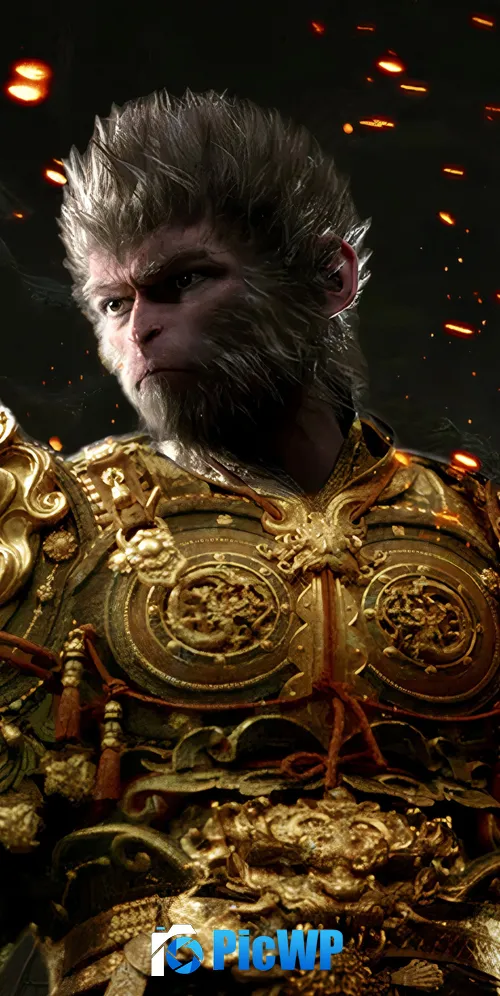 Black Myth: Wukong Gold edition 3K Mobile Wallpaper
