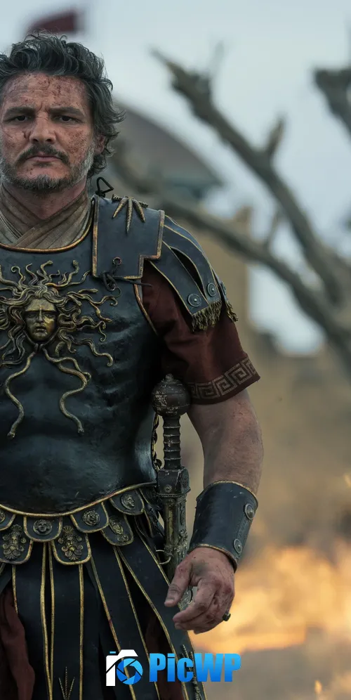 Pedro Pascal Gladiator II 3K Mobile Wallpaper