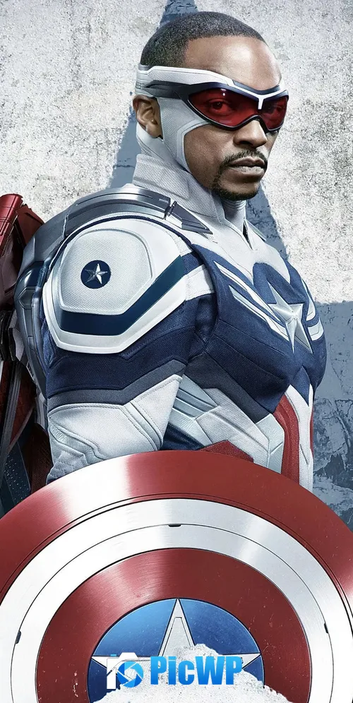 Sam Wilson Captain America: Brave New World 3K Mobile Wallpaper