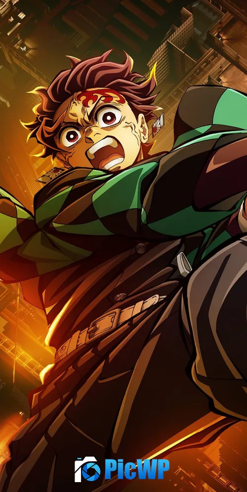 Tanjiro Kamado Demon Slayer: Kimetsu No Yaiba Infinity Castle 3K Mobile Wallpaper