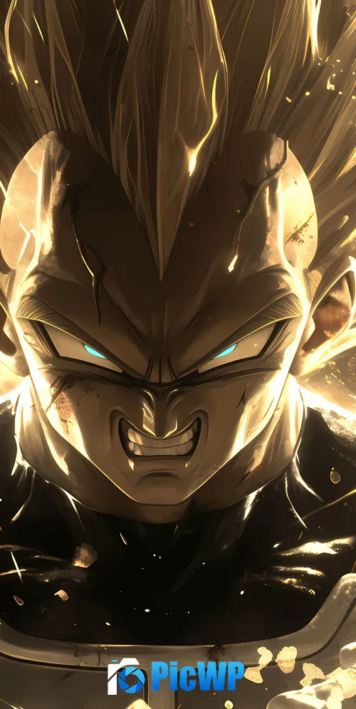 Angry Vegeta 3K Mobile Wallpaper