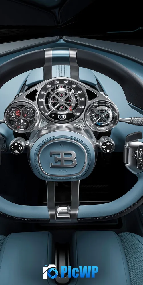 Bugatti Tourbillon Cockpit 3K Mobile Wallpaper