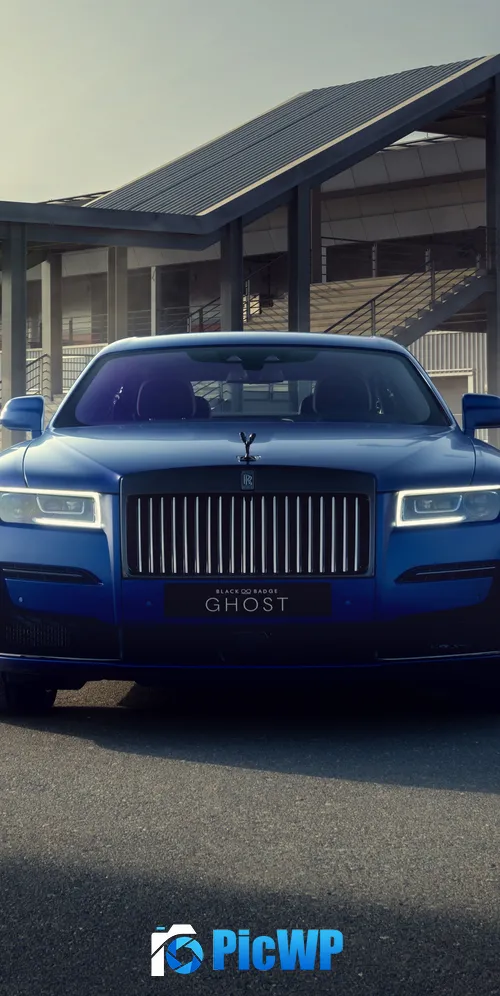 Rolls-Royce Black Badge Ghost Aesthetic 3K Mobile Wallpaper