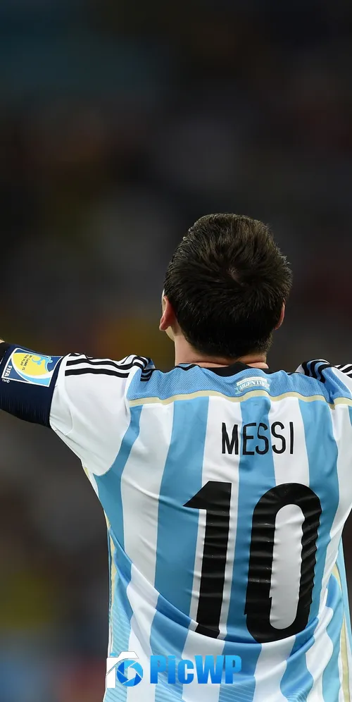 Lionel Messi 10 Argentina Jersey 3K Mobile Wallpaper