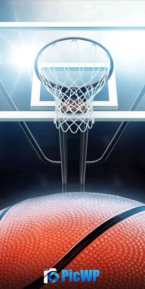Basketball backboard Lighting 3K Mobile Wallpaper