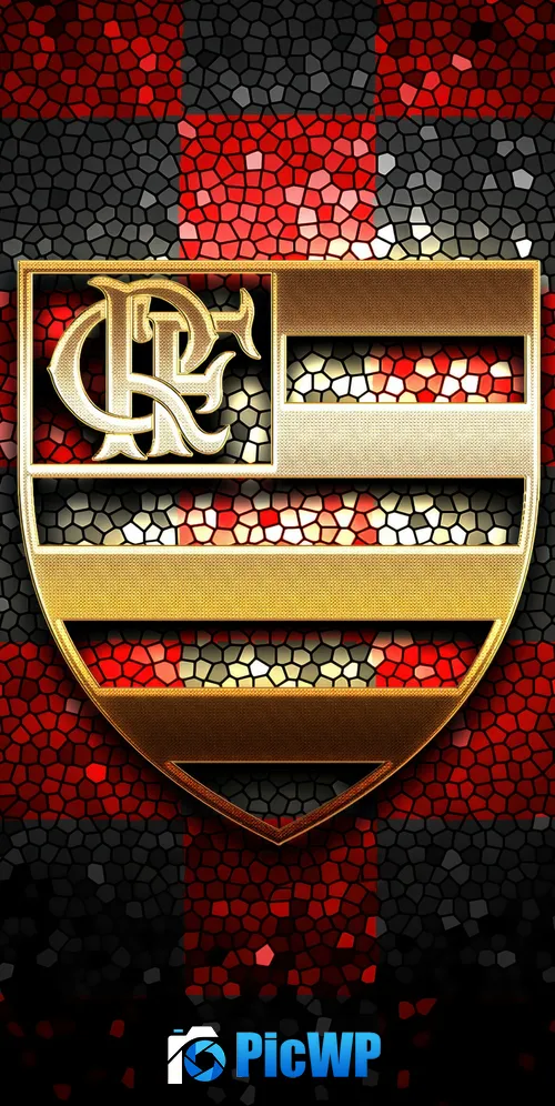 Clube de Regatas do Flamengo Mosaic 3K Mobile Wallpaper