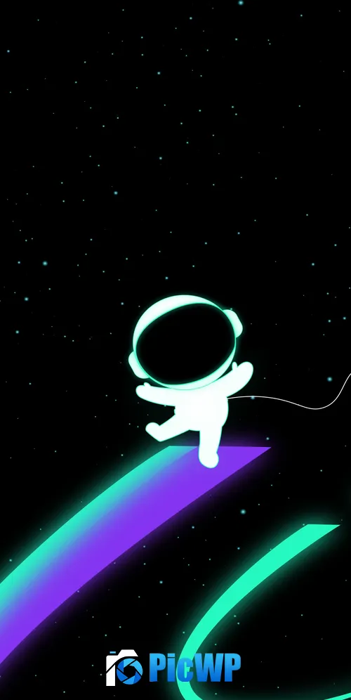 Cute astronaut 3K Mobile Wallpaper