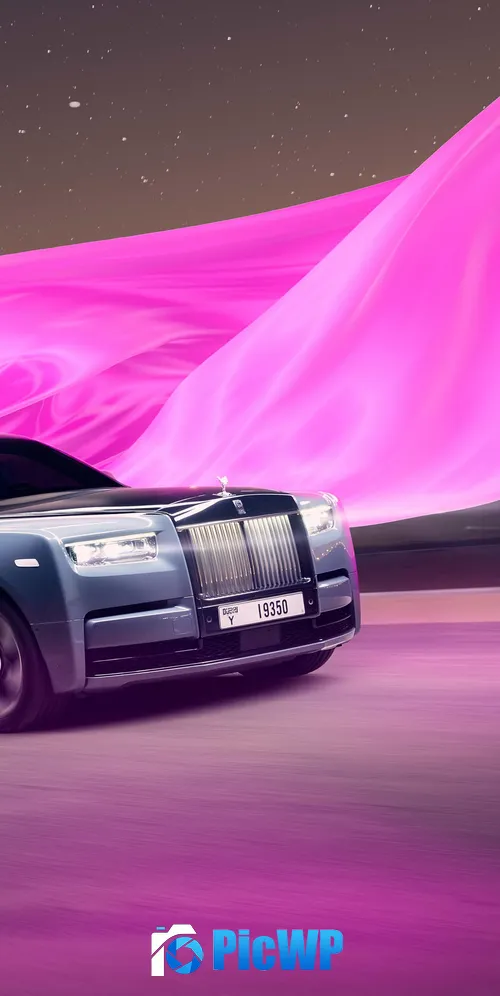 Rolls-Royce Phantom Series II Pink aesthetic 3K Mobile Wallpaper