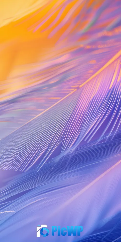 Feathers Purple aesthetic 3K Mobile Wallpaper