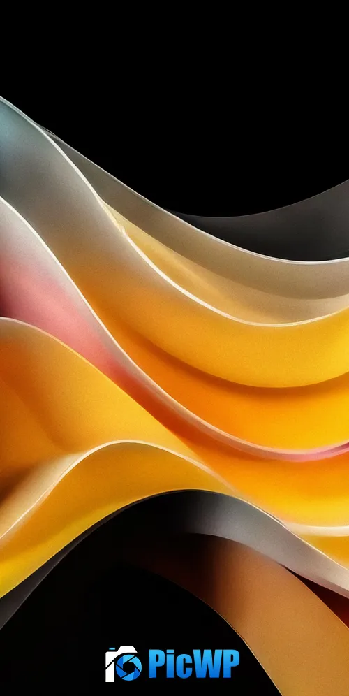 Waves Abstract design 3K Mobile Wallpaper