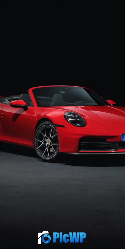 Porsche 911 Carrera Cabriolet 2024 3K Mobile Wallpaper