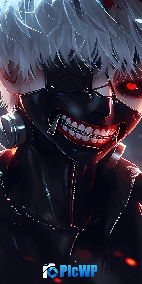 Ken Kaneki AI art 3K Mobile Wallpaper