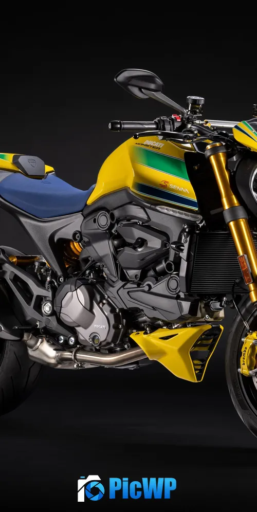 Ducati Monster Senna 2024 3K Mobile Wallpaper