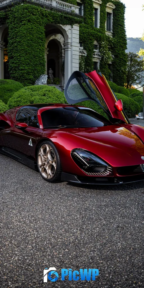 Alfa Romeo 33 Stradale 3K Mobile Wallpaper