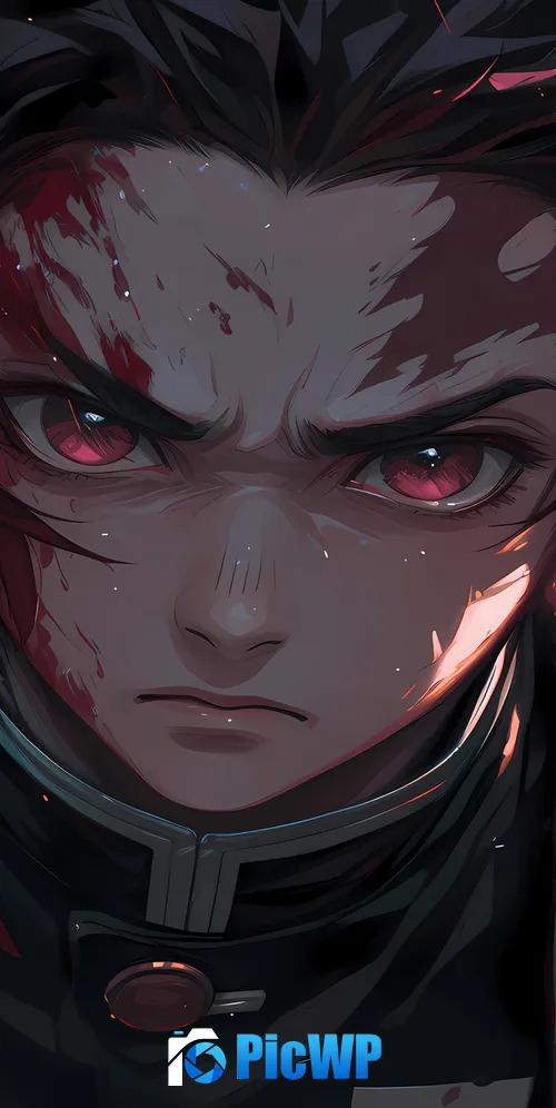 Tanjiro Kamado Closeup 3K Mobile Wallpaper