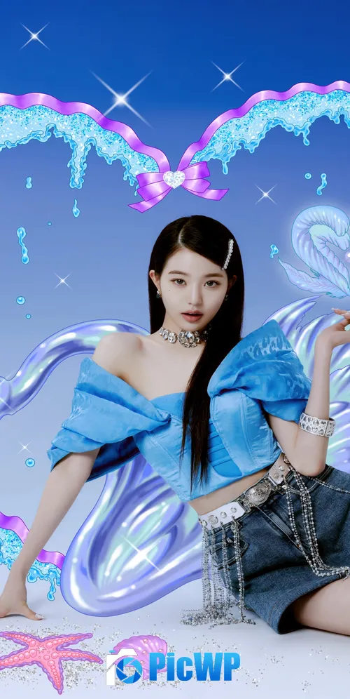Jang Wonyoung - Love Dive 3K Mobile Wallpaper