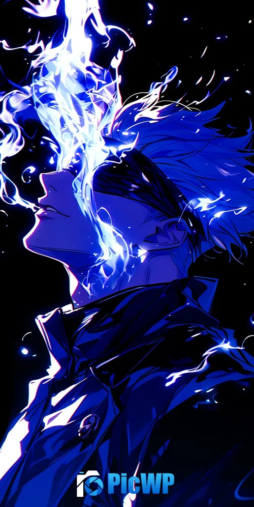 Satoru Gojo AMOLED Jujutsu Kaisen 3K Mobile Wallpaper