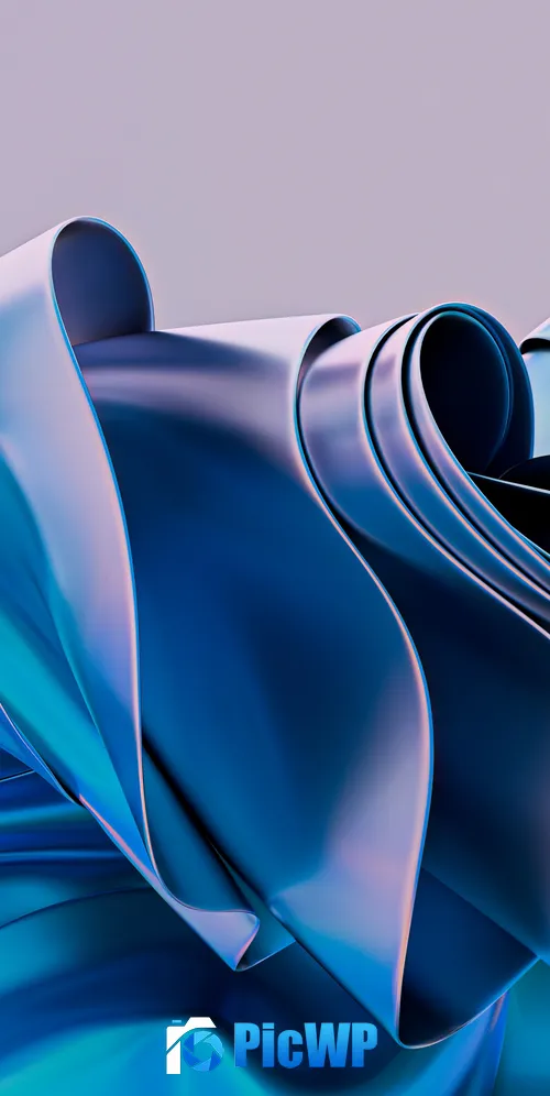 Blue abstract 3D background 3K Mobile Wallpaper