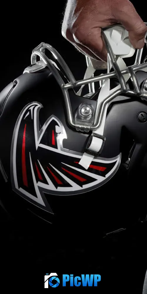 Atlanta Falcons Helmet 3K Mobile Wallpaper