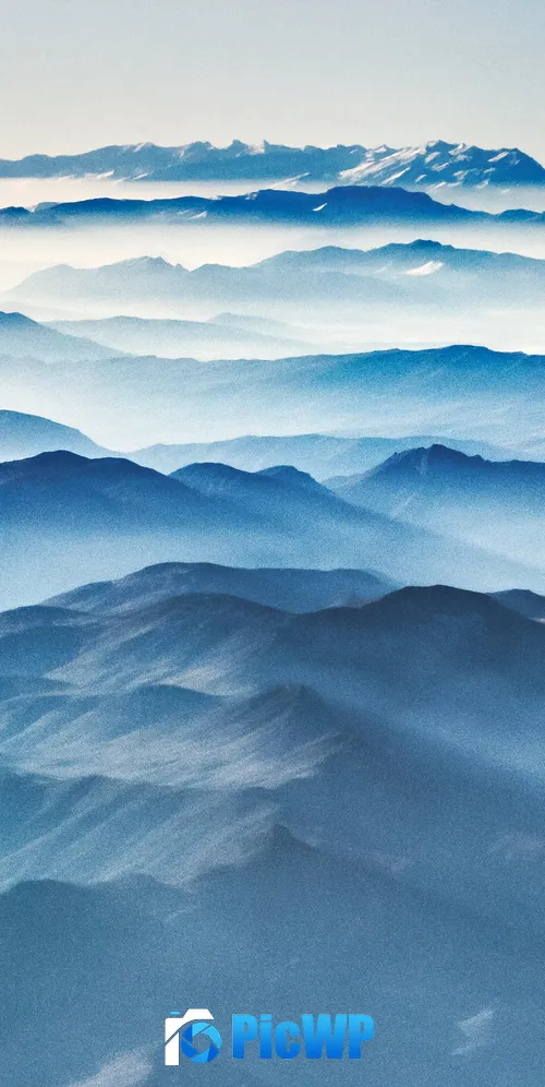Mountain Peaks Aerial view 3K Mobile Wallpaper