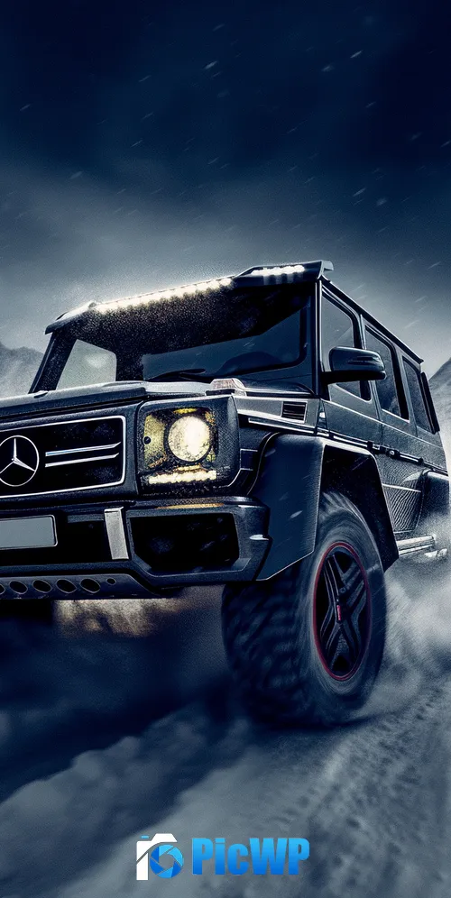 Mercedes-Benz AMG G 63 Cold night 3K Mobile Wallpaper