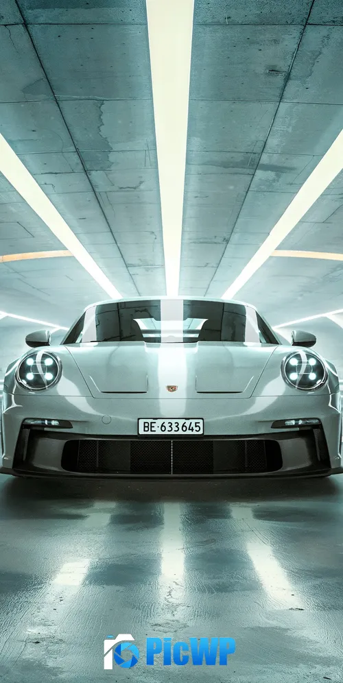 Porsche 911 GT3 RS Tunnel 3K Mobile Wallpaper